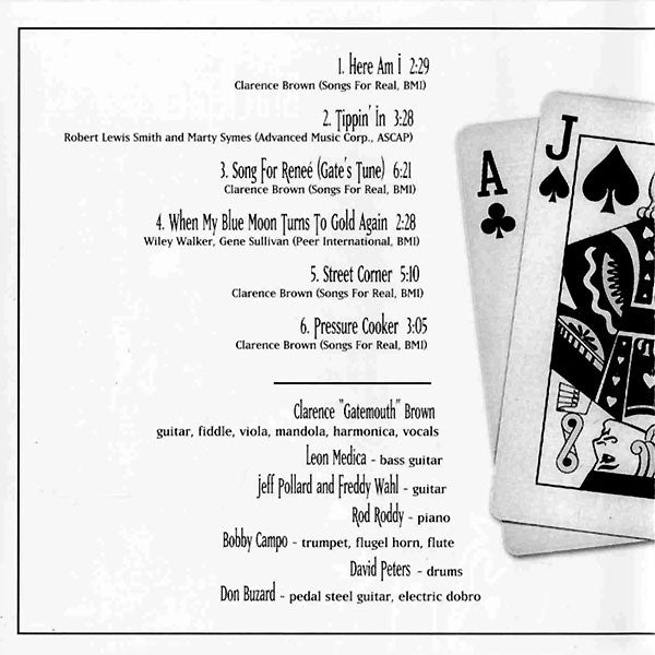 Clarence "Gatemouth" Brown : Blackjack (CD, Album, RE)