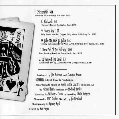 Clarence "Gatemouth" Brown : Blackjack (CD, Album, RE)