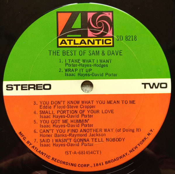 Sam & Dave : The Best Of Sam & Dave (LP, Comp, Ter)