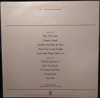 Queen : The Game (LP, Album, SP-)