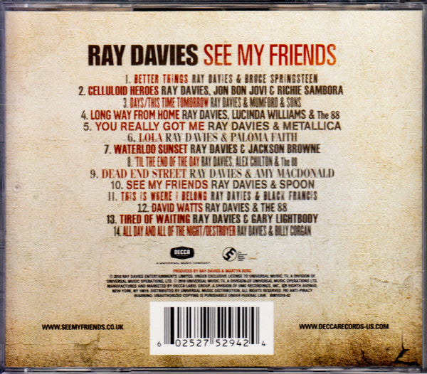 Ray Davies : See My Friends (CD, Album)