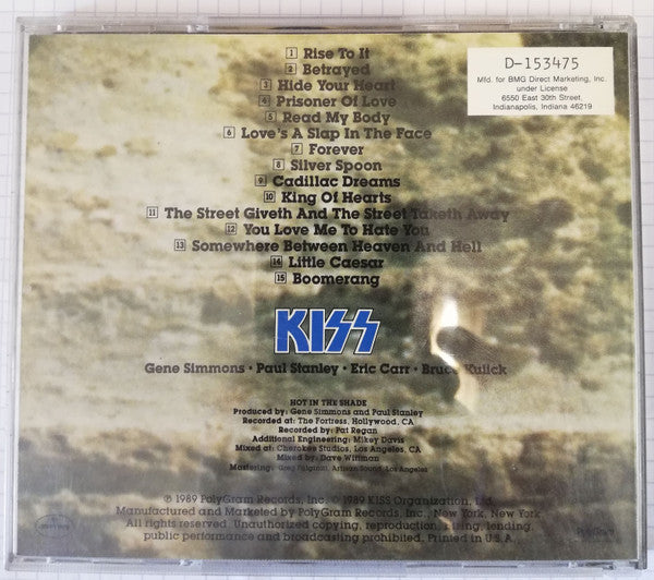 Kiss : Hot In The Shade (CD, Album, Club, PDO)