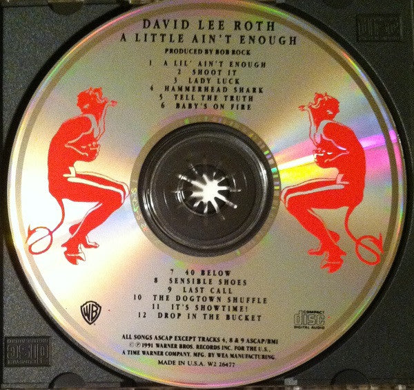 David Lee Roth : A Little Ain't Enough (CD, Album, Club)