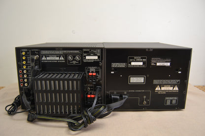 Denon D-1250 Mini Shelf Stereo System * 50W RMS * Remote * Manual