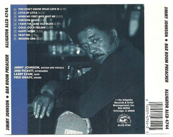 Jimmy Johnson (8) : Bar Room Preacher (CD, Album, RE)