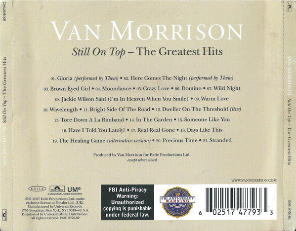 Van Morrison : Still On Top - The Greatest Hits (CD, Comp, RM)