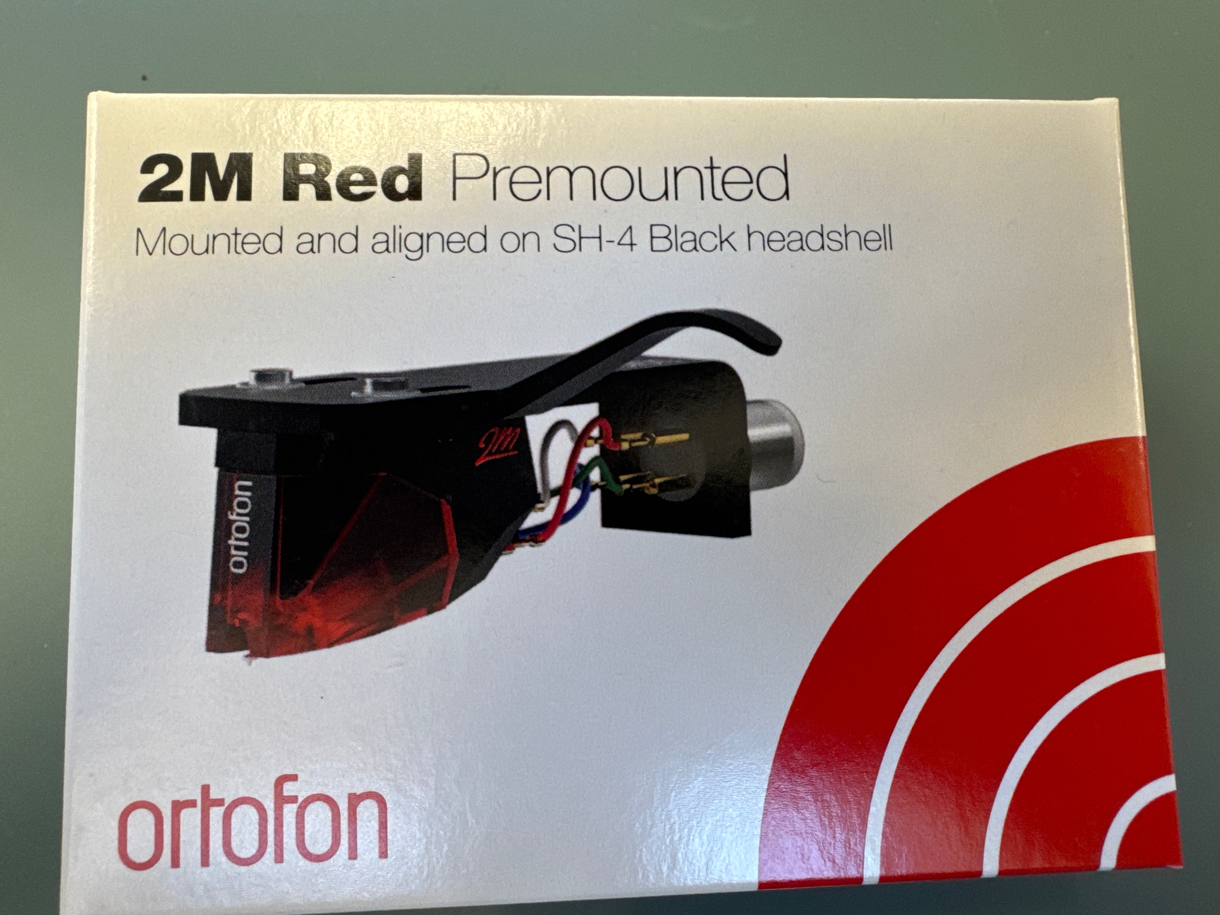 Ortofon 2M Red Cartridge Pre-mounted on SH-4 Head-shell  * NEW IN BOX