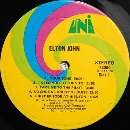 Elton John : Elton John (LP, Album, Mon)