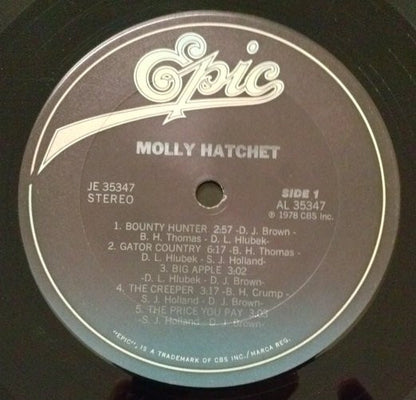 Molly Hatchet : Molly Hatchet (LP, Album, RE, Pit)