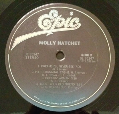 Molly Hatchet : Molly Hatchet (LP, Album, RE, Pit)