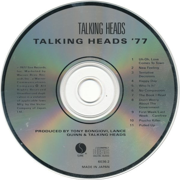 Talking Heads : Talking Heads: 77 (CD, Album, RE, Mad)