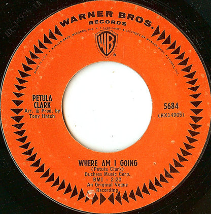 Petula Clark : My Love / Where Am I Going (7", Single, Styrene, Pit)