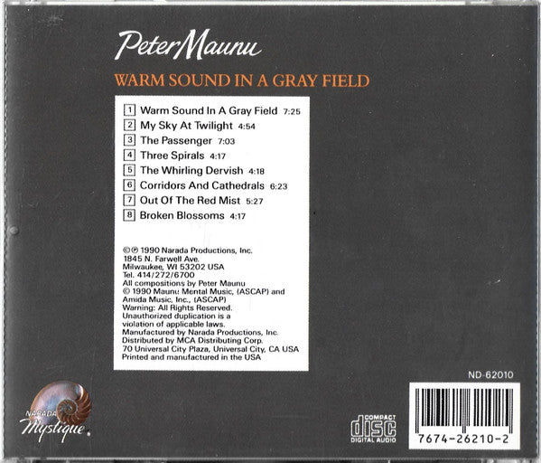 Peter Maunu : Warm Sound In A Gray Field (CD, Album)