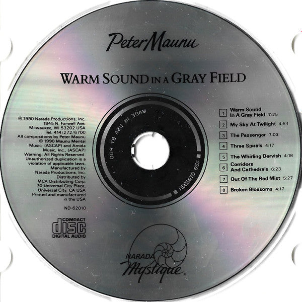 Peter Maunu : Warm Sound In A Gray Field (CD, Album)
