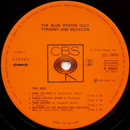 The Blue Öyster Cult* : Tyranny And Mutation (LP, Album)