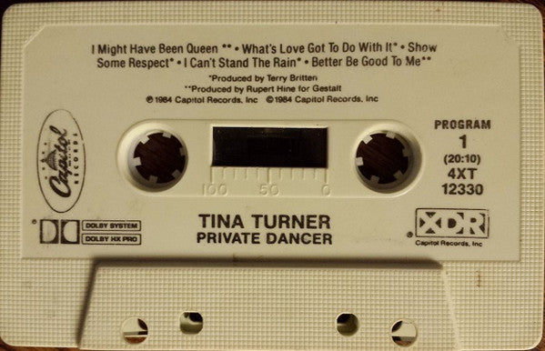 Tina Turner : Private Dancer (Cass, Album, Gri)