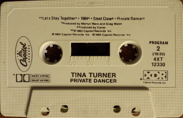 Tina Turner : Private Dancer (Cass, Album, Gri)