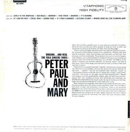 Peter, Paul And Mary* : Peter, Paul And Mary (LP, Album, Mono)