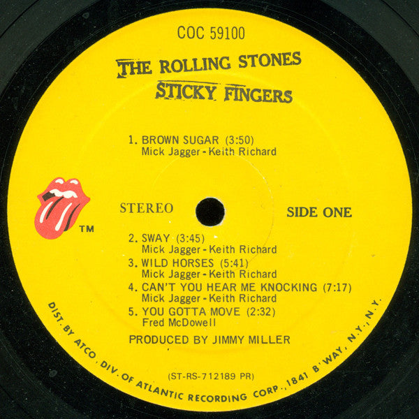 The Rolling Stones : Sticky Fingers (LP, Album, PR )