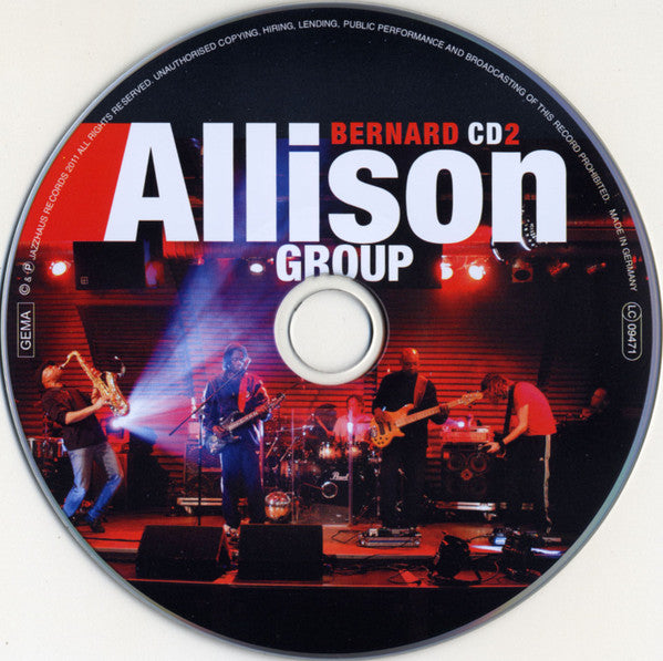 Bernard Allison Group : Live At The Jazzhaus (2xCD, Album)