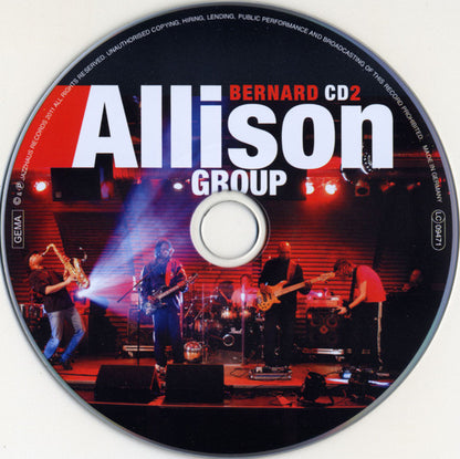 Bernard Allison Group : Live At The Jazzhaus (2xCD, Album)
