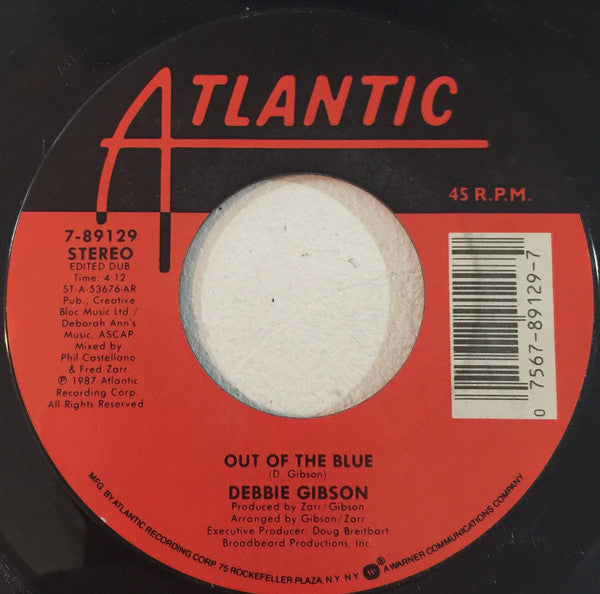 Debbie Gibson : Out Of The Blue (7", All)