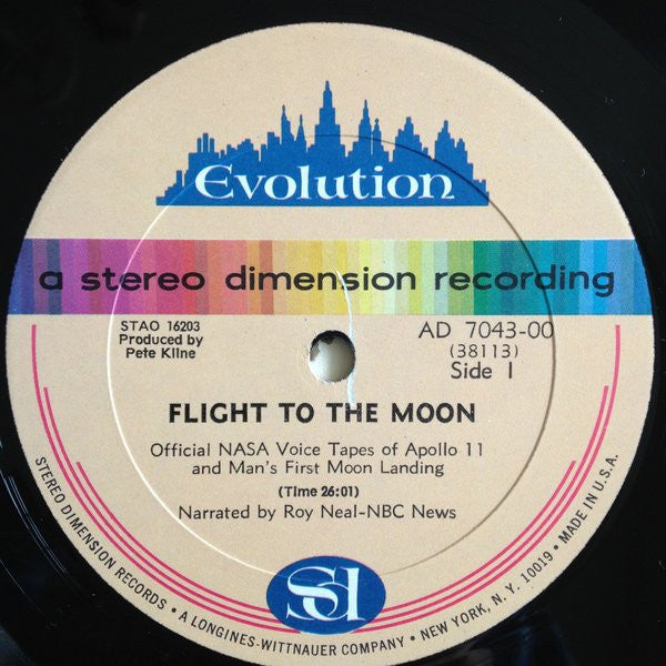 Roy Neal : Flight To The Moon - The Voyage Of Apollo 11 (LP, Gat)