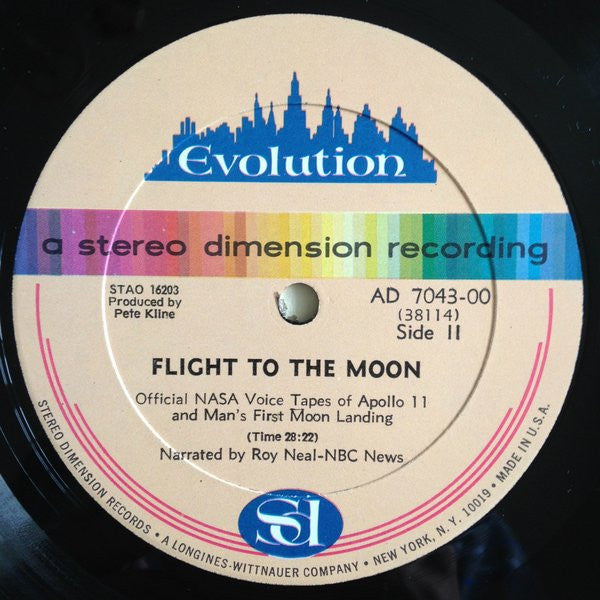 Roy Neal : Flight To The Moon - The Voyage Of Apollo 11 (LP, Gat)