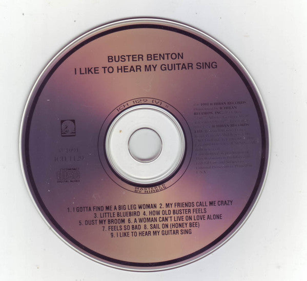 Buster Benton : I Like To Hear My Guitar Sing (CD, Album)