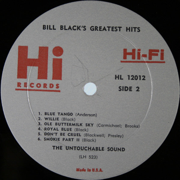 Bill Black's Combo : Bill Black's Greatest Hits (LP, Comp, Mono)