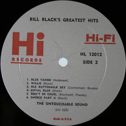 Bill Black's Combo : Bill Black's Greatest Hits (LP, Comp, Mono)