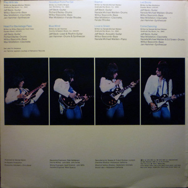 Jeff Beck : Wired (LP, Album, San)