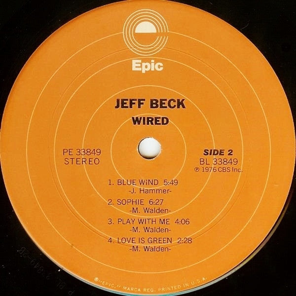 Jeff Beck : Wired (LP, Album, San)