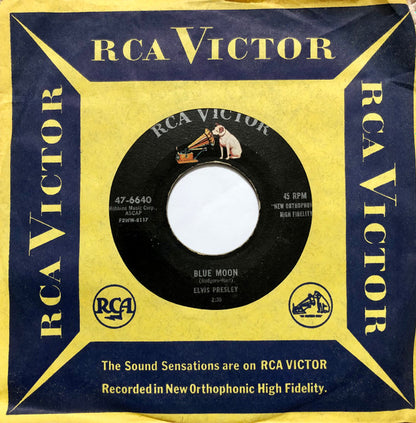 Elvis Presley : Blue Moon / Just Because (7", Single, Ind)