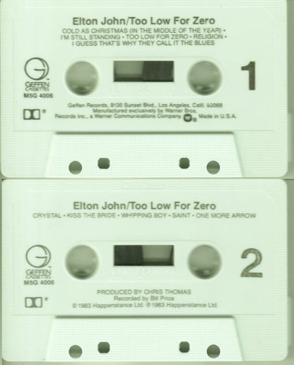 Elton John : Too Low For Zero (Cass, Album)