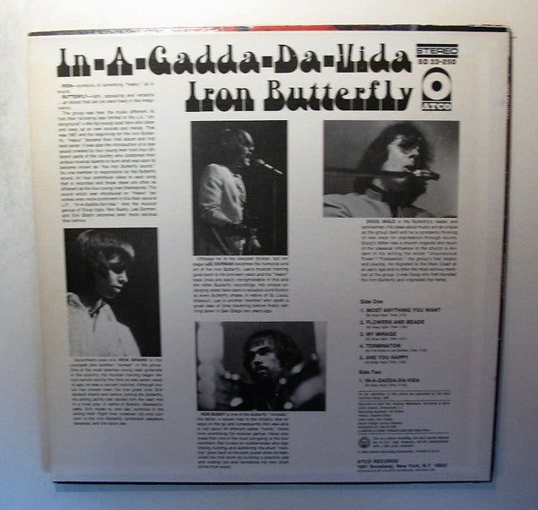 Iron Butterfly : In-A-Gadda-Da-Vida (LP, Album, RP, PR)