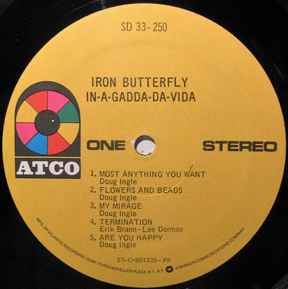 Iron Butterfly : In-A-Gadda-Da-Vida (LP, Album, RP, PR)