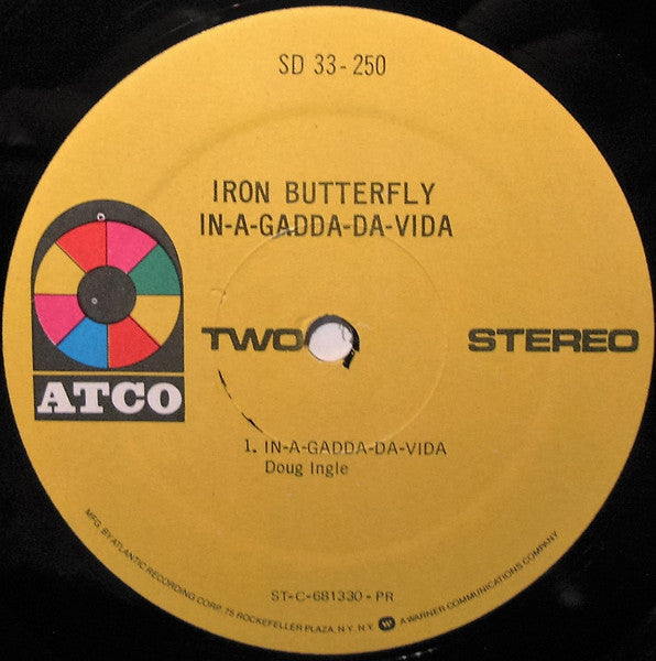 Iron Butterfly : In-A-Gadda-Da-Vida (LP, Album, RP, PR)