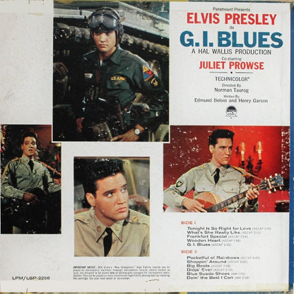 Elvis* : G. I. Blues (LP, Album, Mono, RP, Roc)