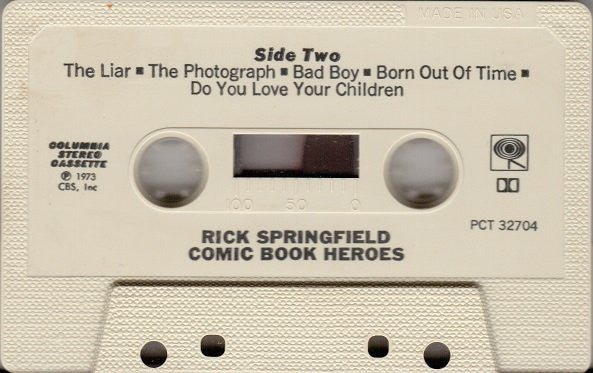 Rick Springfield : Comic Book Heroes (Cass, Album, RE, Dol)