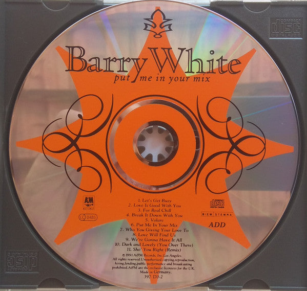 Barry White : Put Me In Your Mix (CD, Album)