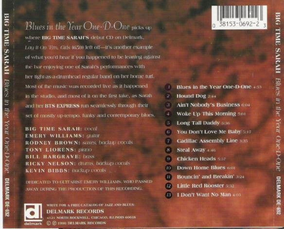 Big Time Sarah And The BTS Express : Blues In The Year One-D-One (CD, Album)