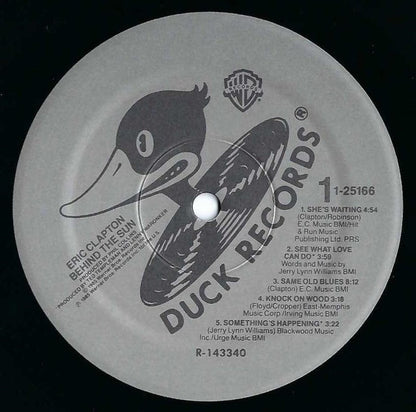 Eric Clapton : Behind The Sun (LP, Album, Club, RCA)