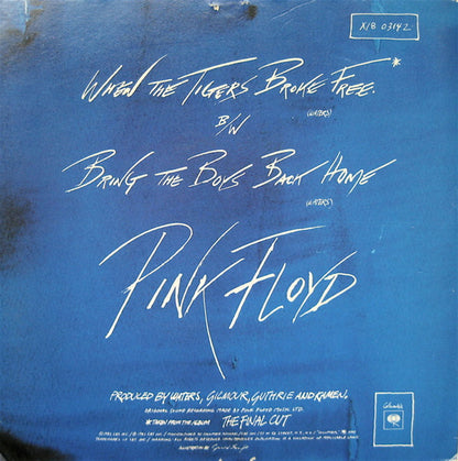 Pink Floyd : The Wall (Music From The Film) (7", Single, Styrene, Gat)