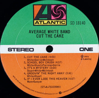 Average White Band : Cut The Cake (LP, Album, RI )