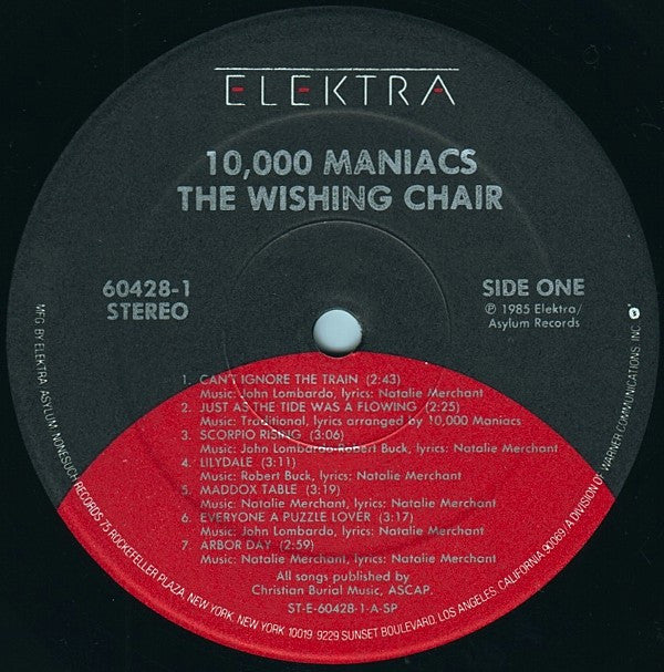 10,000 Maniacs : The Wishing Chair (LP, Album, Spe)