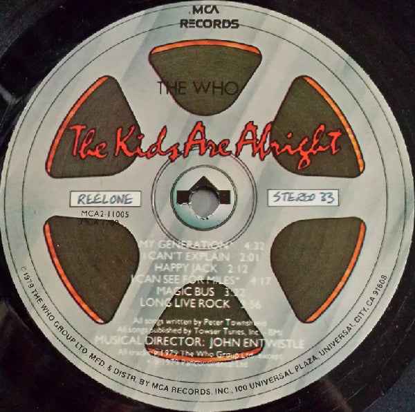 The Who : The Kids Are Alright (2xLP, Album, Mon)