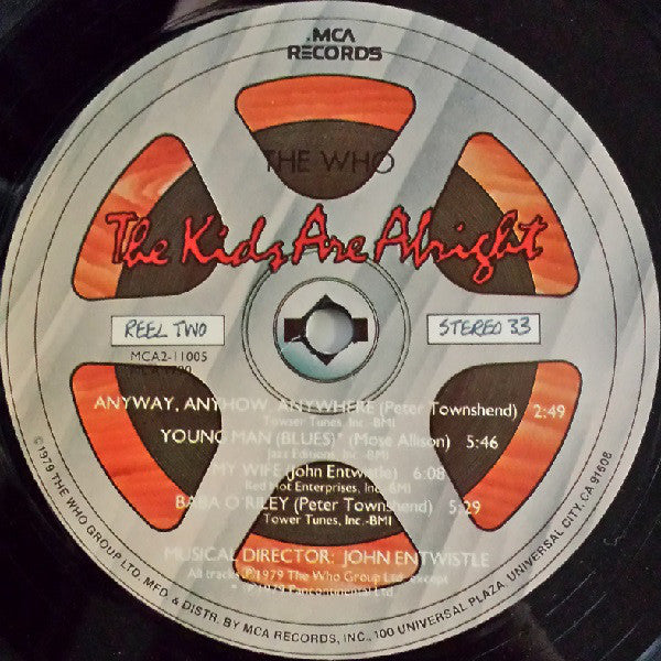 The Who : The Kids Are Alright (2xLP, Album, Mon)