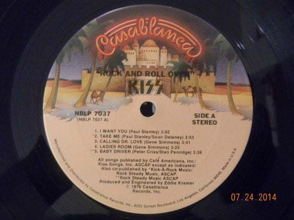 Kiss : Rock And Roll Over (LP, Album, CTH)