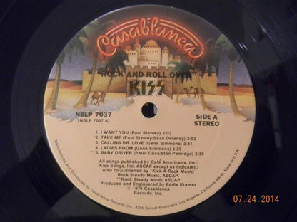 Kiss : Rock And Roll Over (LP, Album, CTH)